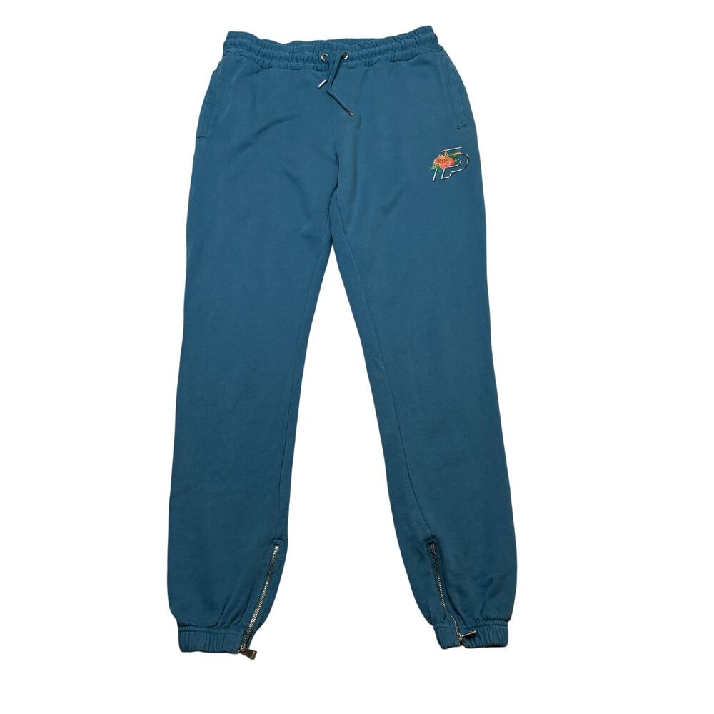 Filling Pieces Ankle Zip Sweatpants Joggers Mens Size XL Blue French Terry